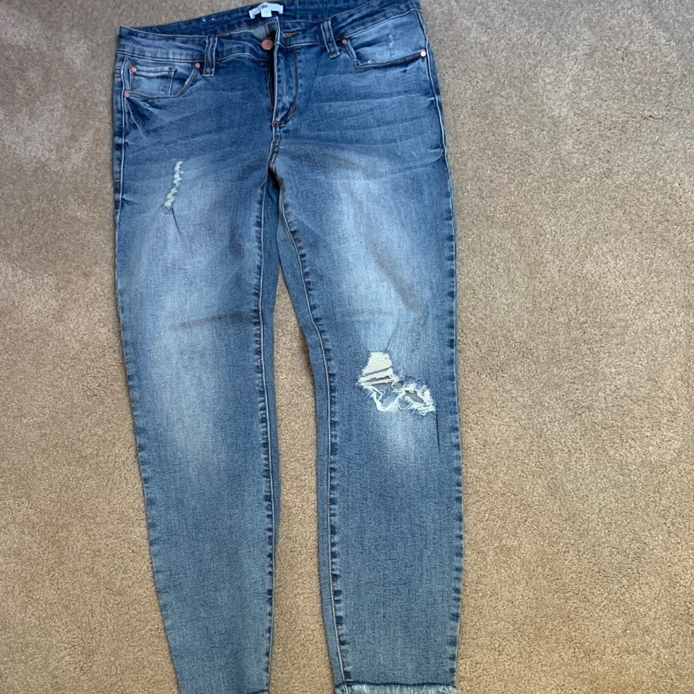 BP Distressed Skinny Jeans in Blue
